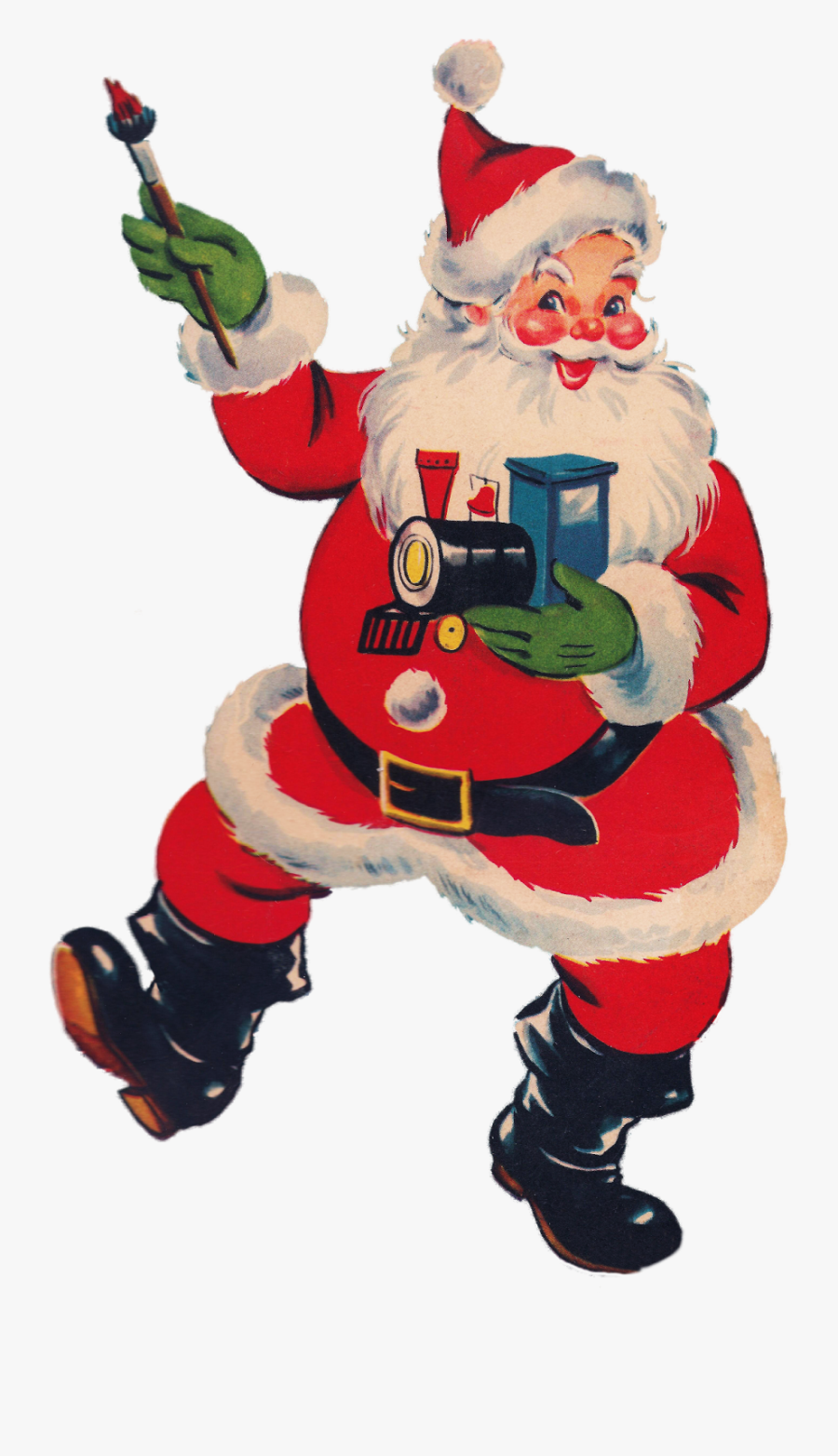 Dancing Santa Transparent Background, Transparent Clipart