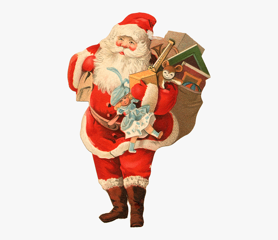 Santa Claus Old Drawing, Transparent Clipart