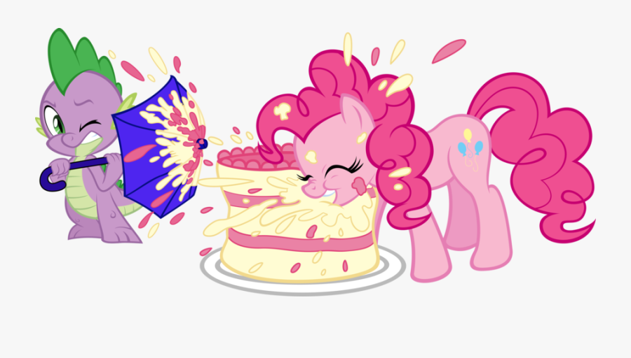 Little Pony Cake Png Clipart Pinkie Pie Applejack Pony - My Little Pony Pinkie Pie Eating, Transparent Clipart