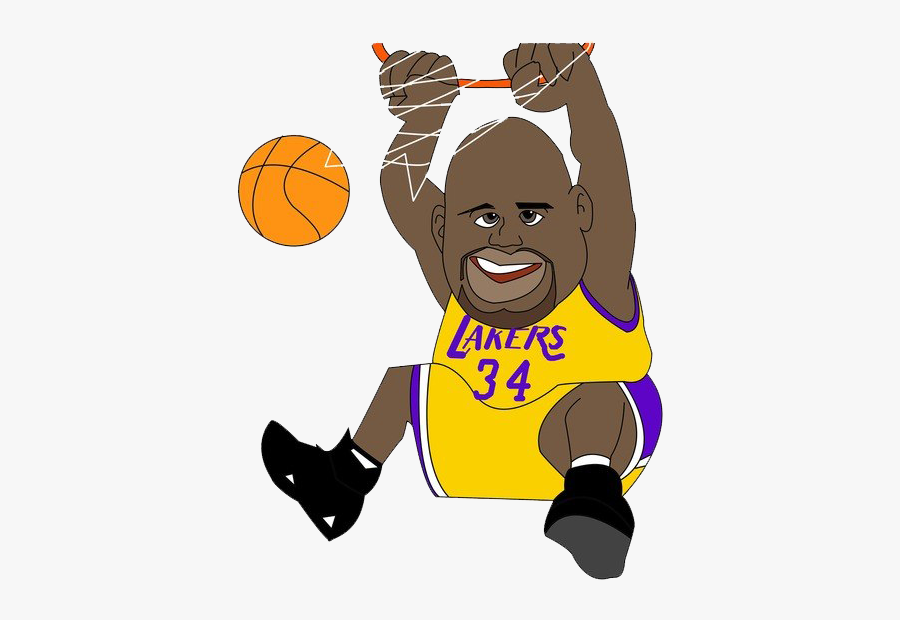 Nba Player Png - Cartoon Shaquille O Neal, Transparent Clipart