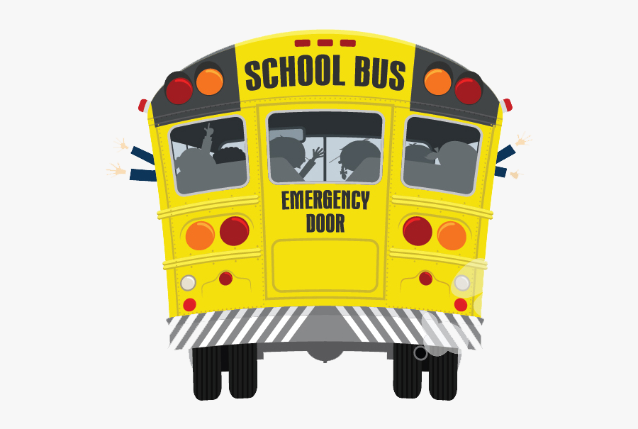 Transparent Pinkalicious Cupcake Clipart - School Bus Cartoon Back Door, Transparent Clipart