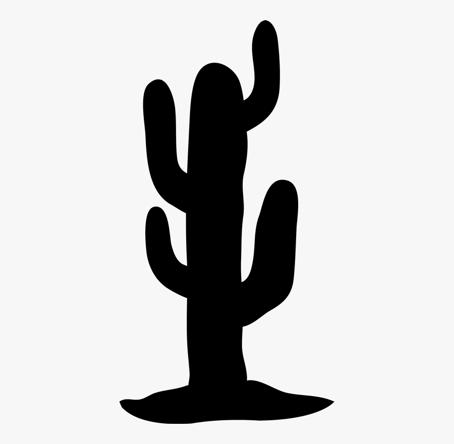 Clip Art Thumb Silhouette - Silhouette Cactus Clipart, Transparent Clipart