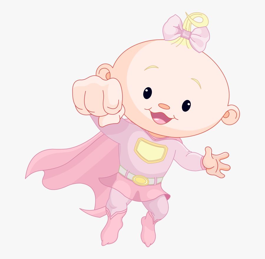 Pin By Marina On - Super Baby Cartoon Girl, Transparent Clipart