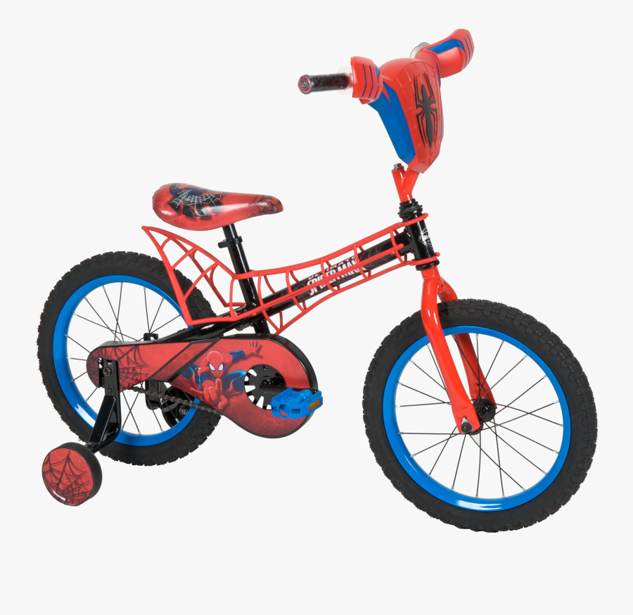 Clip Art Bicycle Images - Spiderman Kids Bike, Transparent Clipart