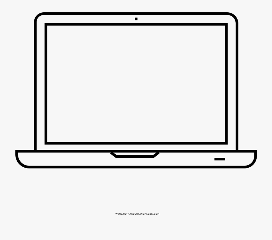 Macbook Pro Coloring Page, Transparent Clipart