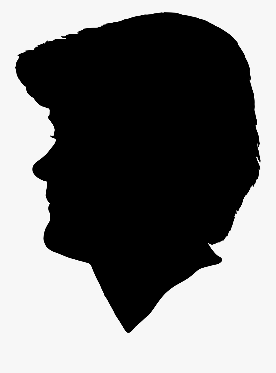 Silhouette Portrait Clip Art - Black Portrait Logo, Transparent Clipart