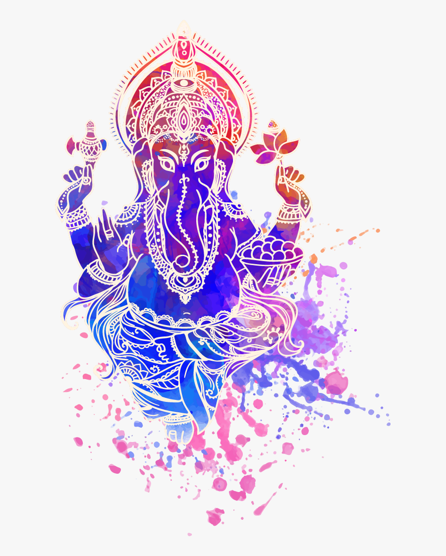 Ganesha Vector Ganesh Visarjan - Creative Ganesh Clipart Png, Transparent Clipart