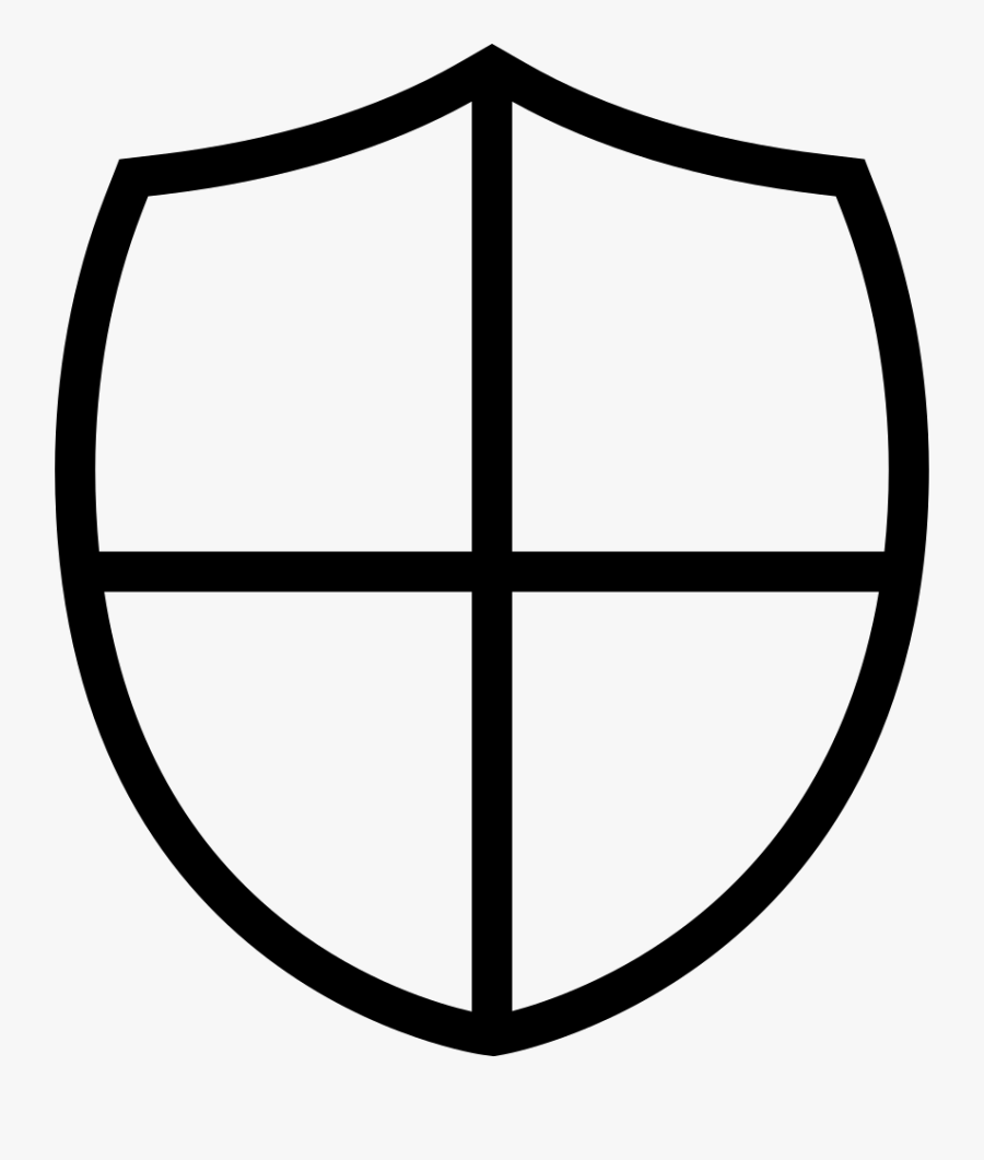 Shield Little Shape With A Cross Svg Png Icon Free - Escudo En Blanco Png, Transparent Clipart