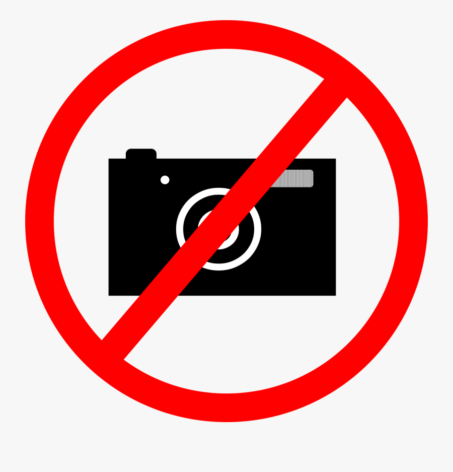 Do Not Take Photos A Ban On Taking Pictures Symbol - Don T Take Photographs, Transparent Clipart