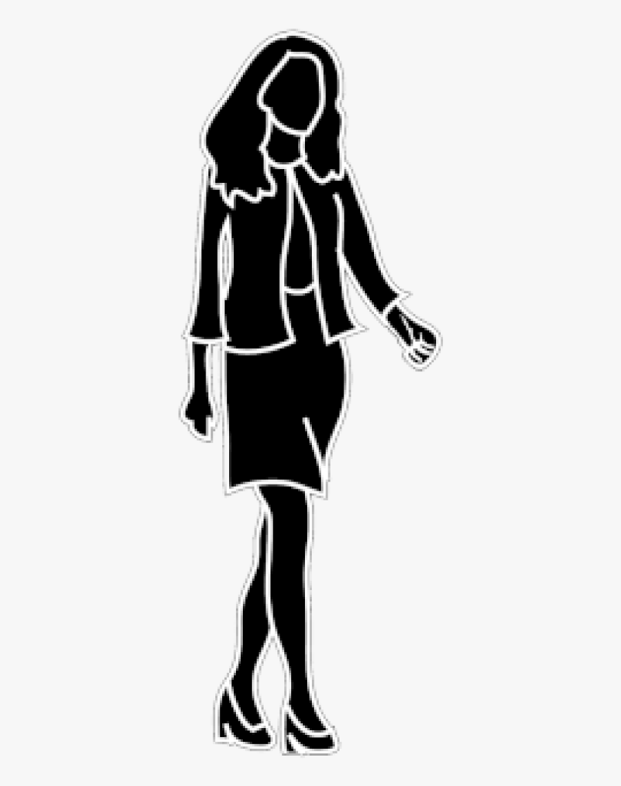 Human Silhouette Png Pluspng - Icon Transparent Businesswoman Icon Png, Transparent Clipart
