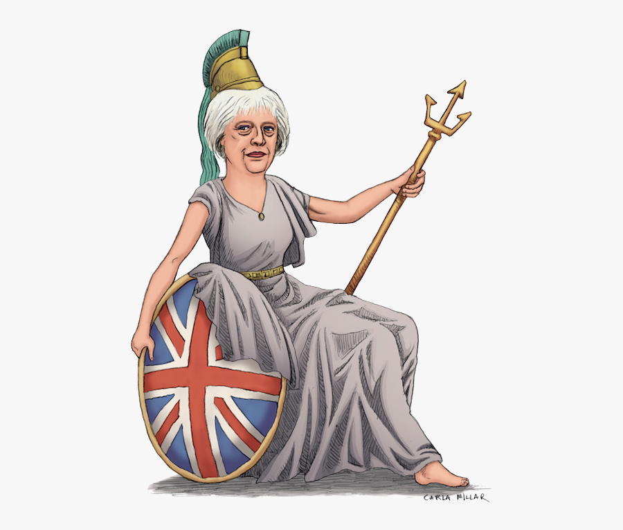 May Day - Theresa May Rule Britannia, Transparent Clipart