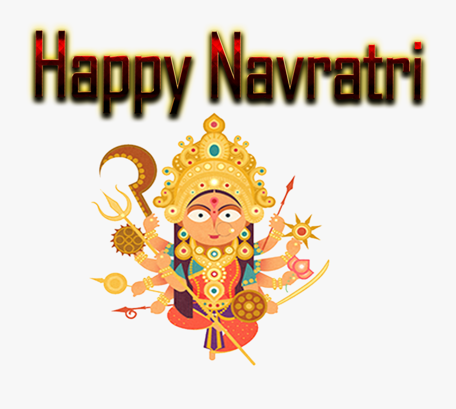 Happy Navratri Png Free Image Download - Happy Navratri Logo Png, Transparent Clipart