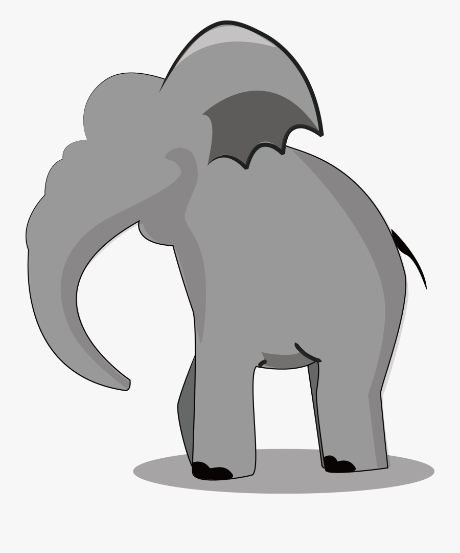 African Elephant Cartoon Indian Elephant, Transparent Clipart