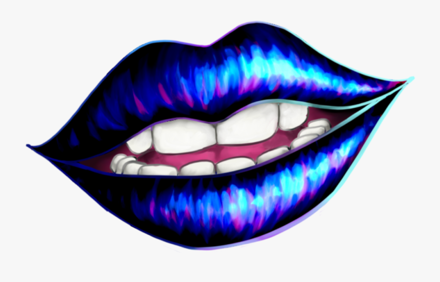 Image Result For Neon Lips Pictures - Neon Lips Png, Transparent Clipart