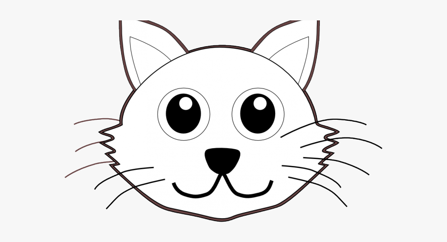 Kittens Clipart Face - Cat Face To Color, Transparent Clipart