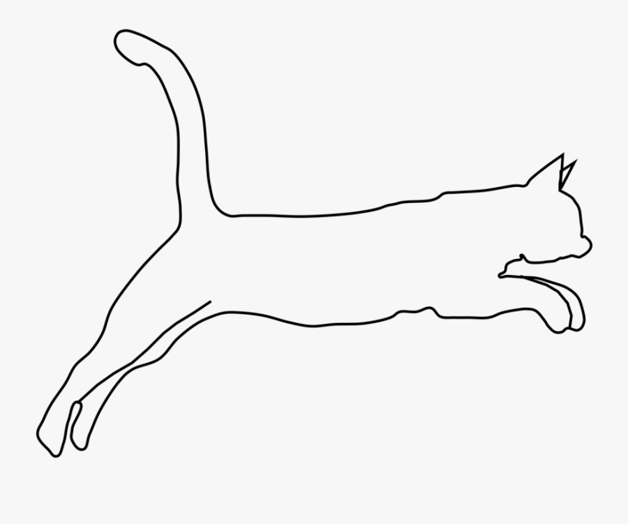 Transparent Tiger Silhouette Png - Cute Cats And Dogs Drawings Simpol, Transparent Clipart