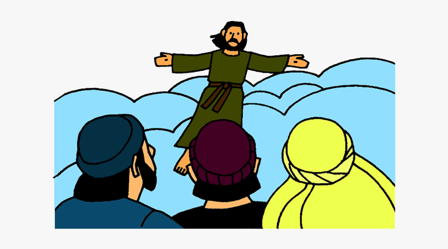 Jesus Ascending To Heaven Cartoon, Transparent Clipart