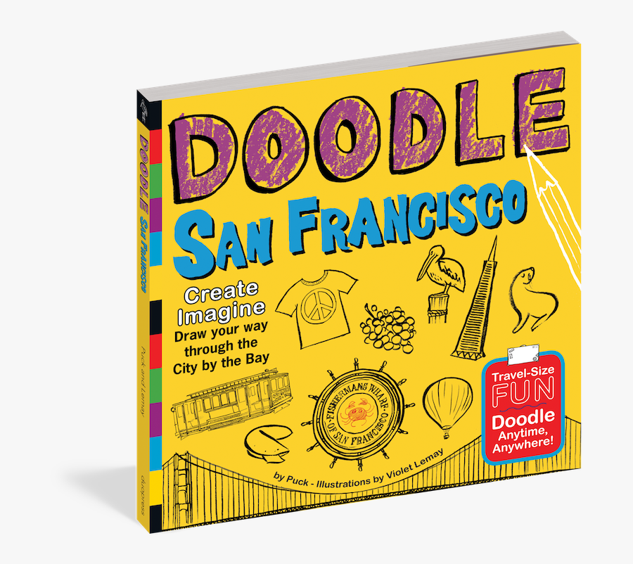 Doodle San Francisco Book, Transparent Clipart