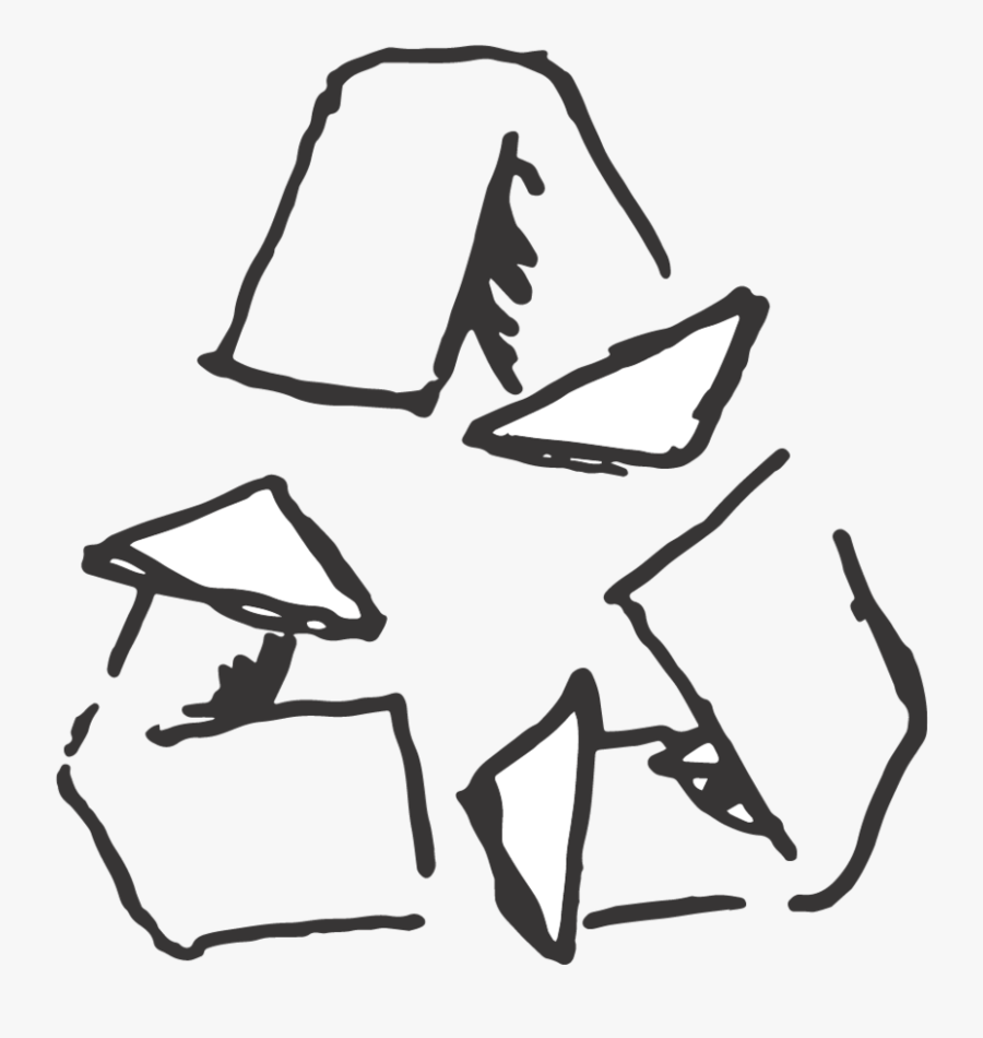 We Practice Single Stream Recycling, Which Means You - Sketch, Transparent Clipart