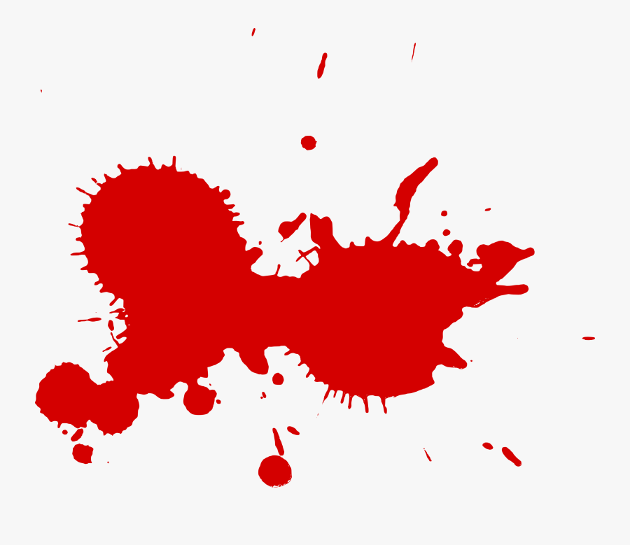 Transparent Paint Splater Png - Red Paint Splash Png, Transparent Clipart