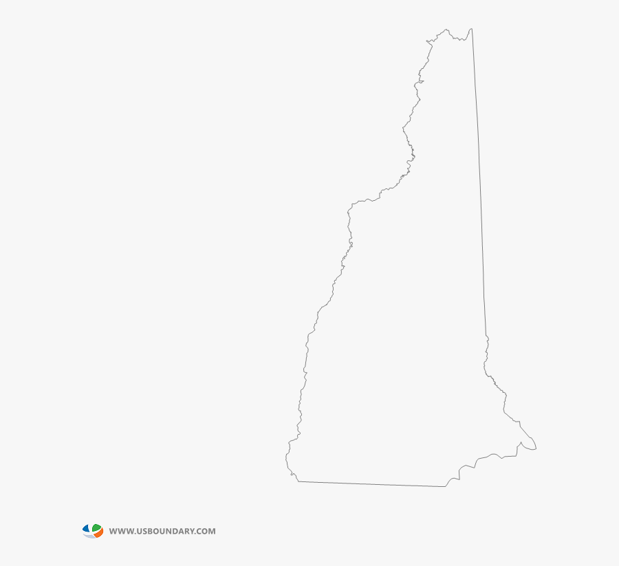 State Outline Map New New Hampshire State Drawing - Drawing, Transparent Clipart