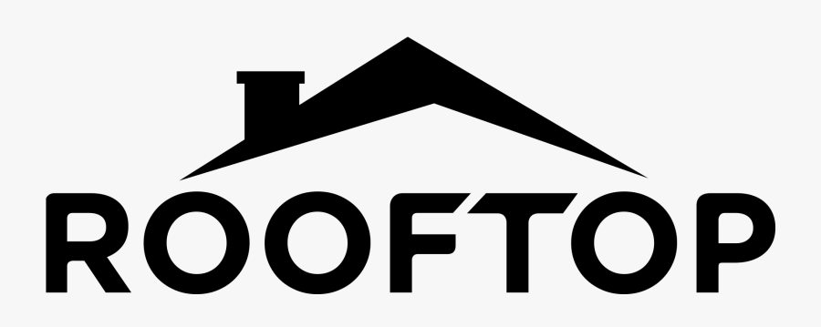 Rooftop Logo Black, Transparent Clipart