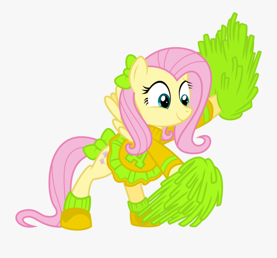 Cheerleader Fluttershy By Yetioner Cheerleader Fluttershy - My Little Pony Equestria Girls Cheerleader, Transparent Clipart