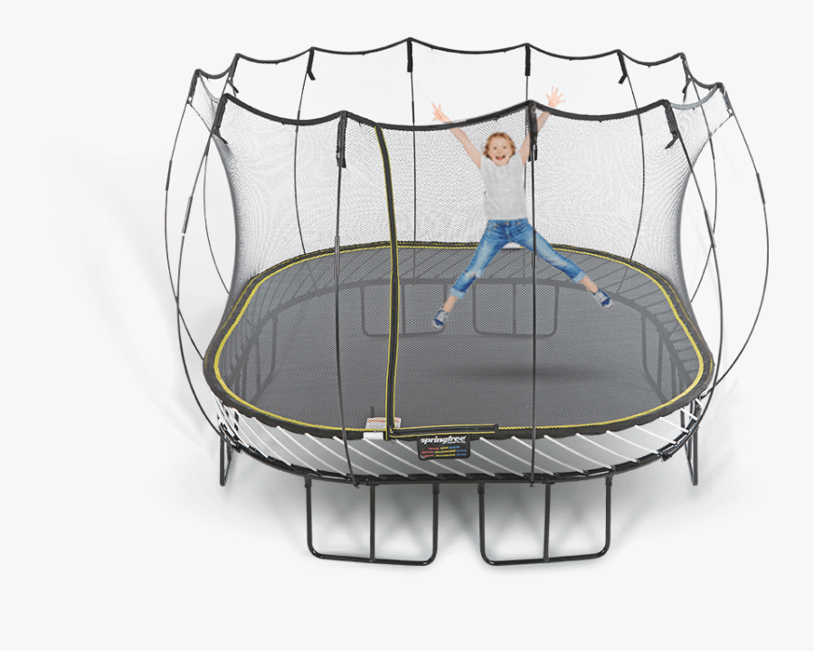 Large Square - Springfree S113 11ft Square Trampoline, Transparent Clipart