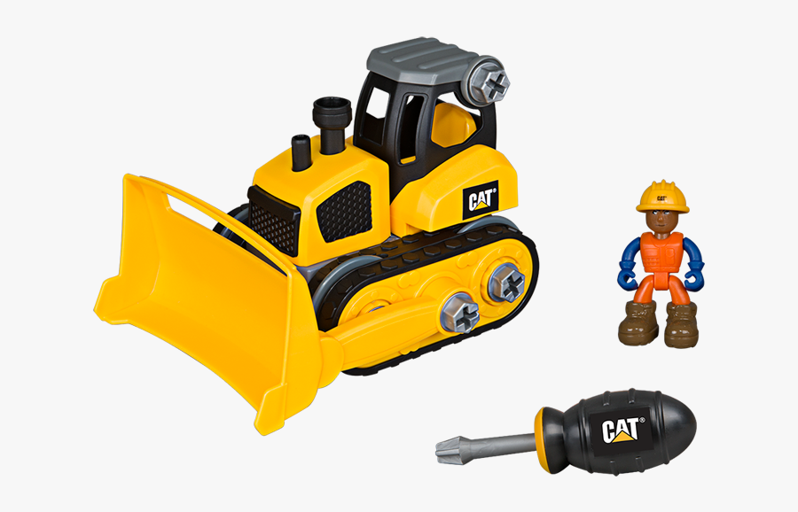 Machine Maker Cat Bulldozer, Transparent Clipart