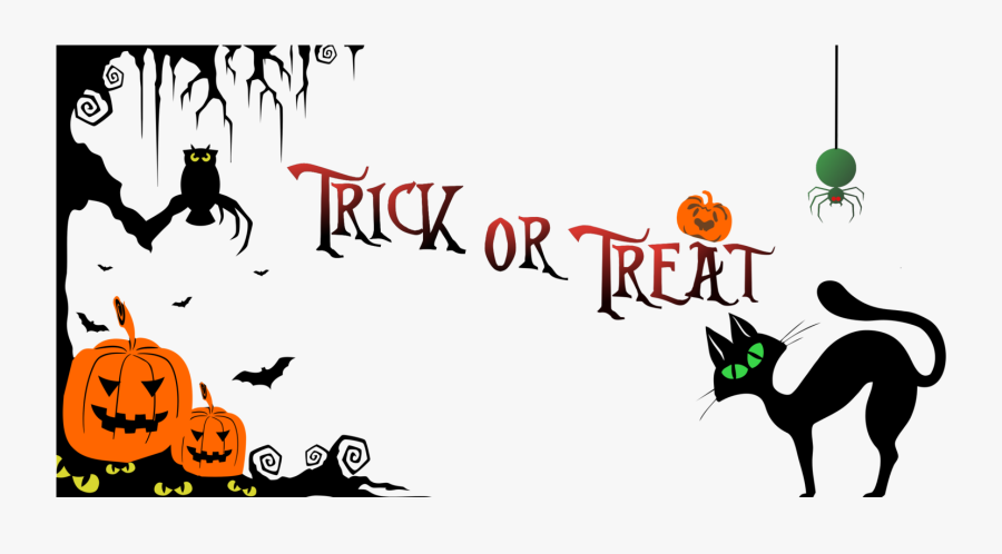 Trick Or Treat Clipart - Trick Or Treat Silhouette, Transparent Clipart