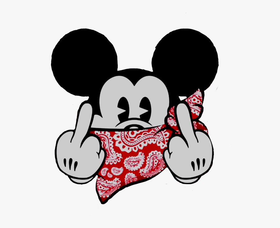 #mickeymouse #fuck #meme #art #cute #black #red #white - Mickey Mouse Blood Sign, Transparent Clipart