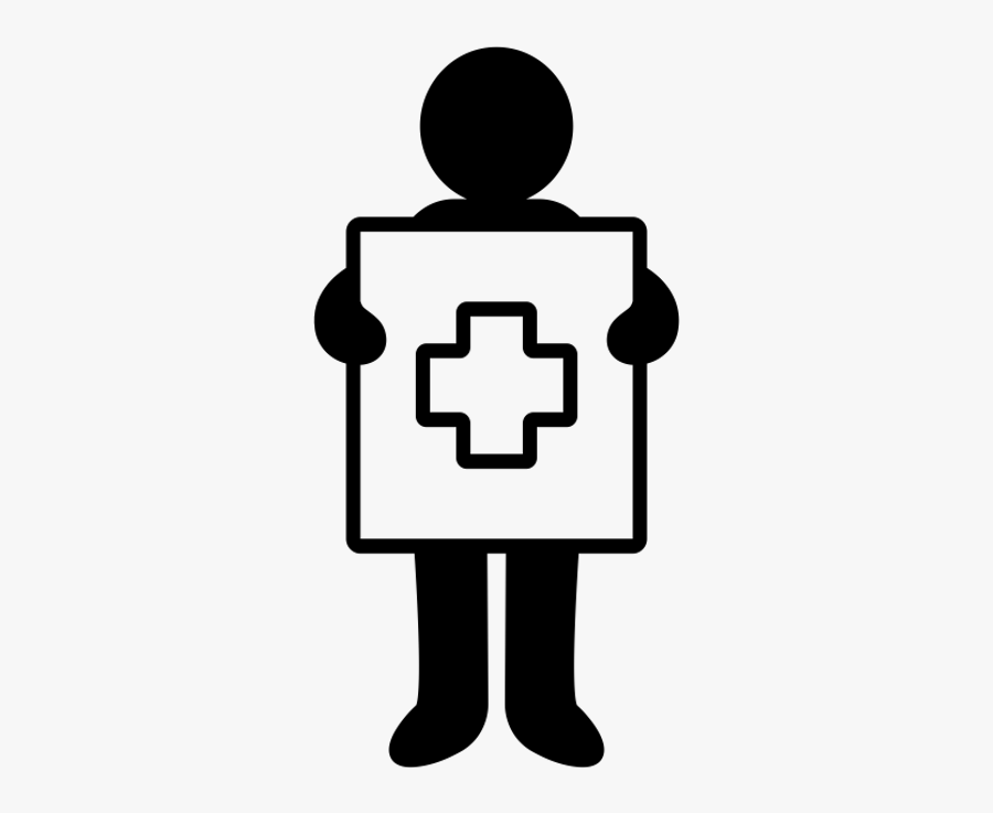 Safety - White First Aid Icon, Transparent Clipart