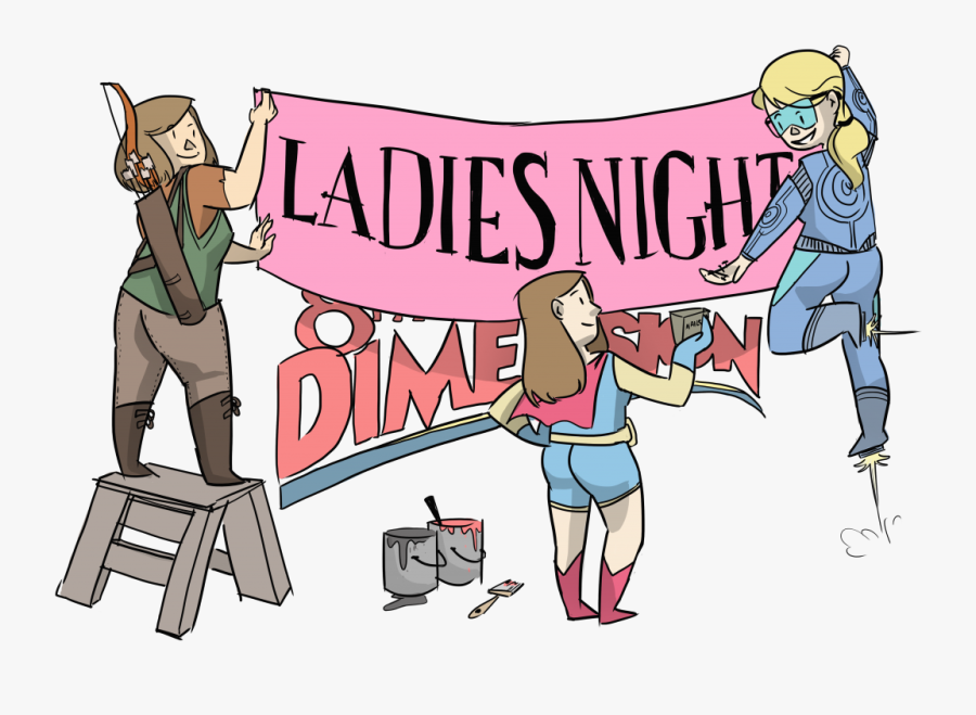 Ladies Night Out Animation, Transparent Clipart