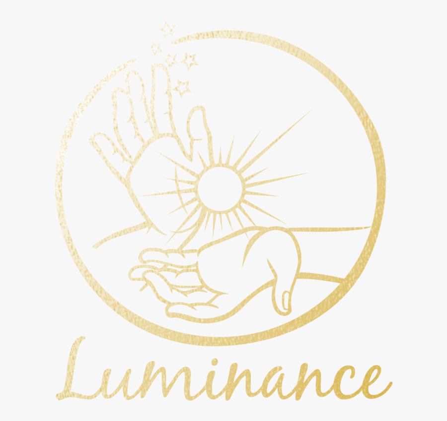 Luminance Logo Gold Graphic Text - Circle, Transparent Clipart