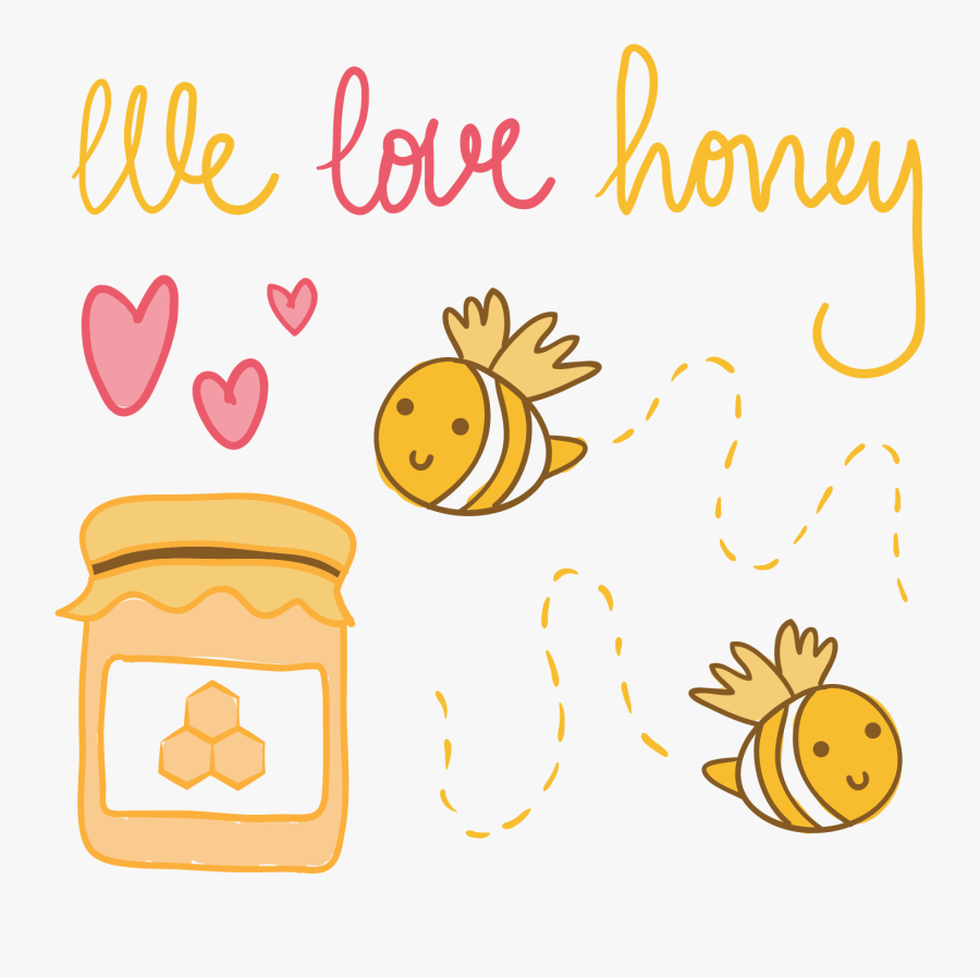 Clip Art Bee Cartoon Cute Transprent - Cute Honey Cartoon, Transparent Clipart