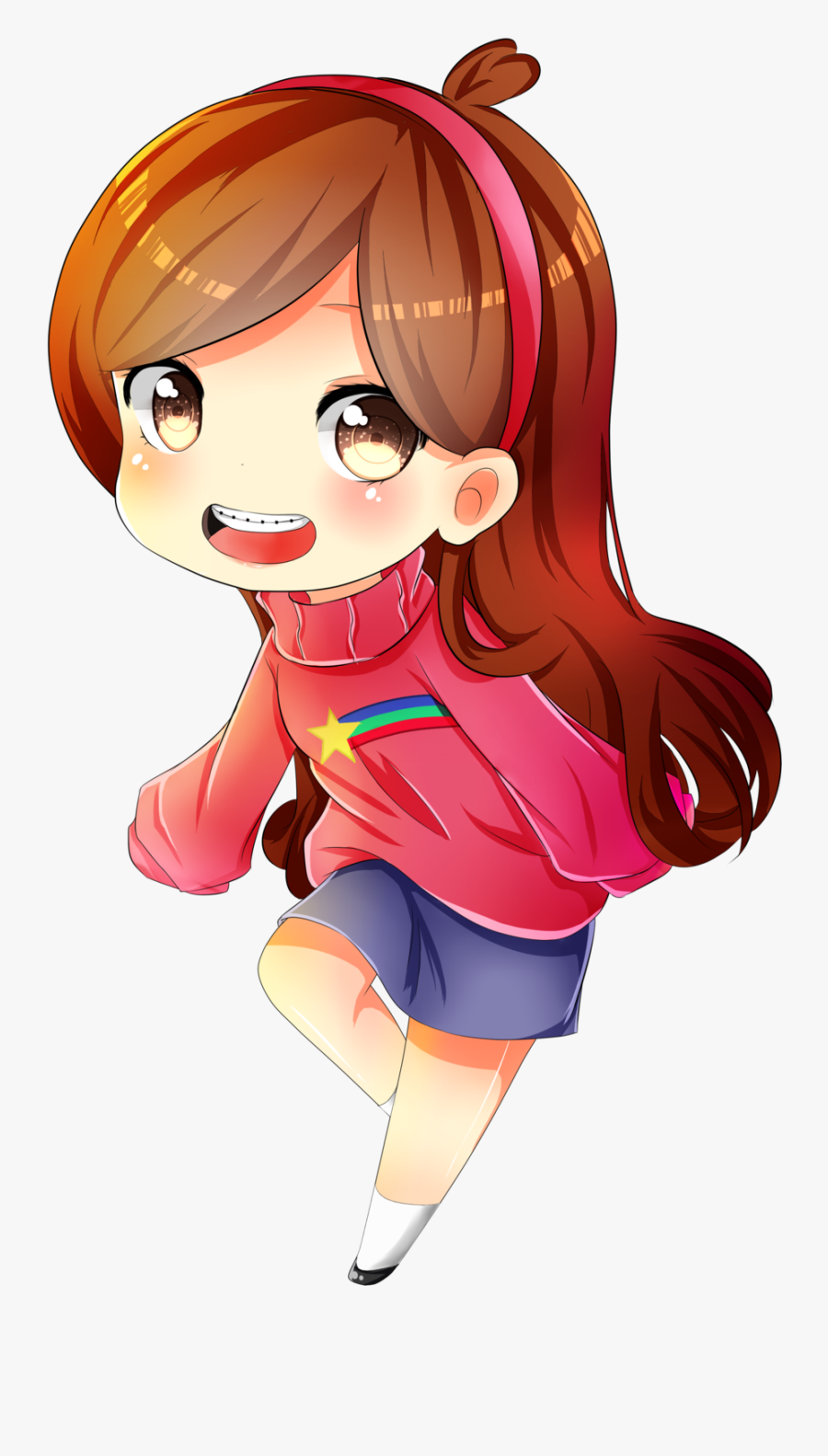 Bill Dipper Anime Chibi - Mabel Gravity Falls Anime, Transparent Clipart