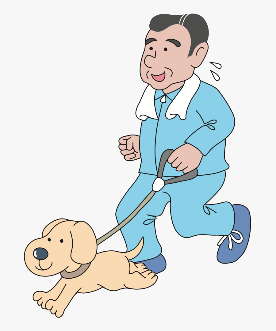 Jogging With Dog - Dog Catches Something, Transparent Clipart