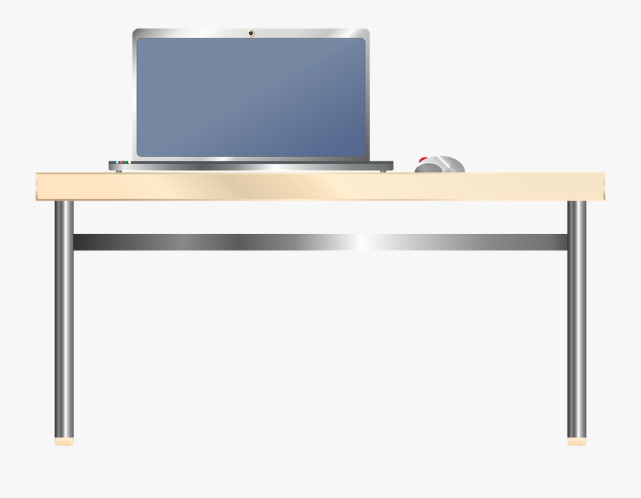 Computer Desk Png Free Download - Computer On A Desk Png, Transparent Clipart