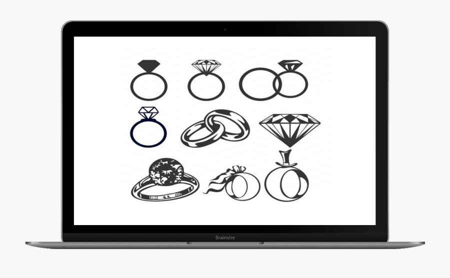 Wedding Ring Free Vector, Transparent Clipart