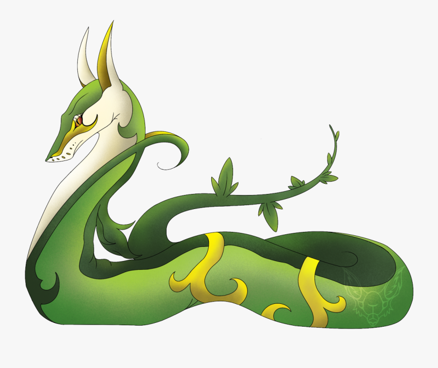 “serperior, The Regal Pokémon - Illustration, Transparent Clipart