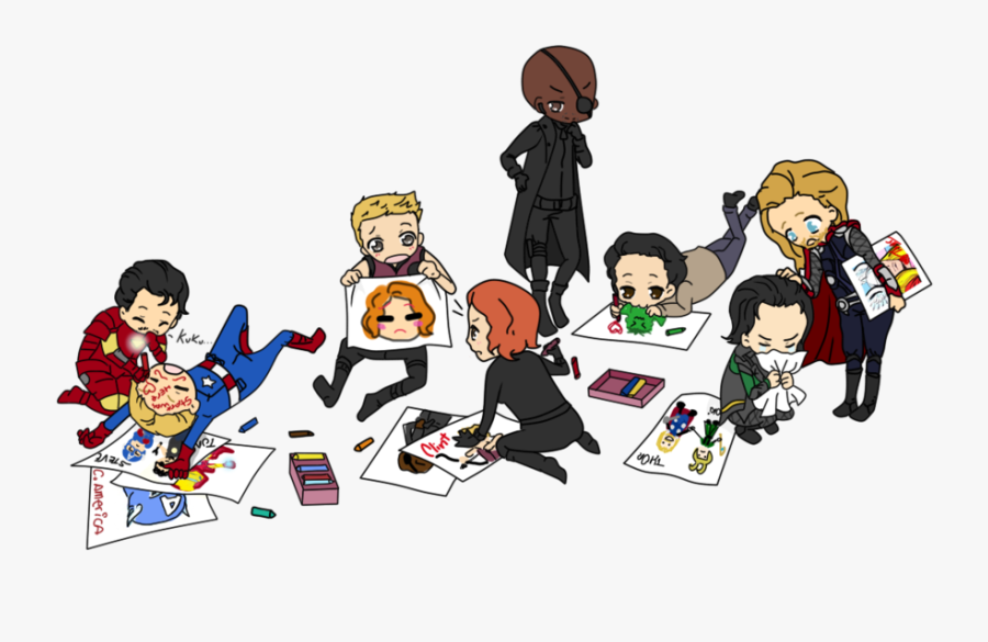 Avengers, Captain America, And Fanart Image - Drawing Cute The Avengers, Transparent Clipart