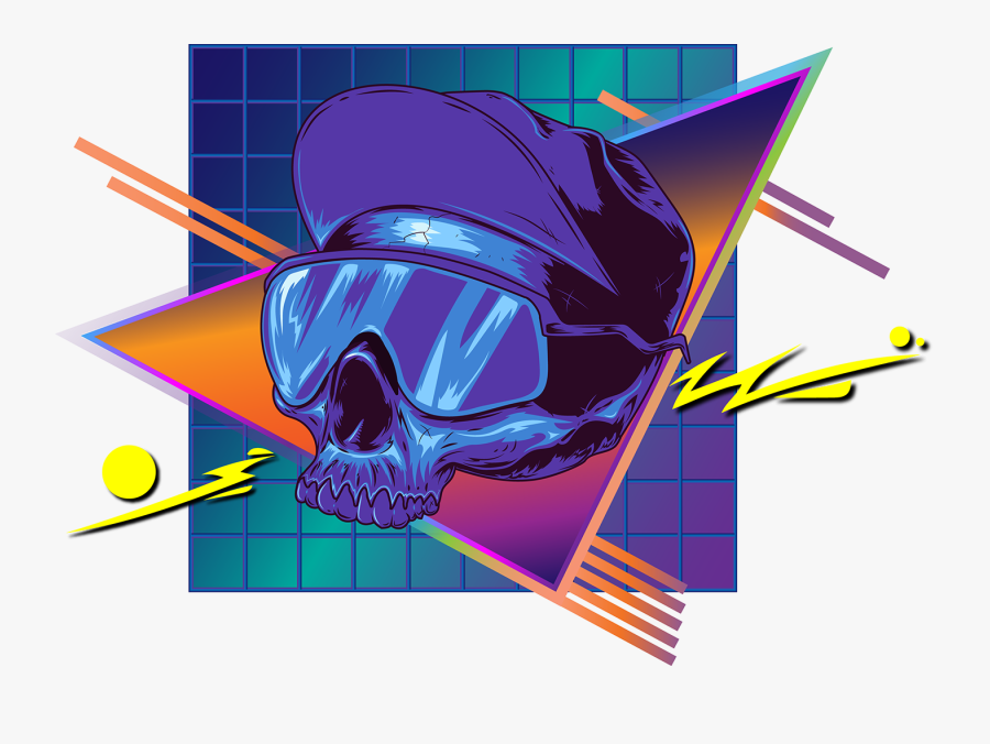 Synth Wave 80"s Clipart , Png Download - Graphic Design, Transparent Clipart