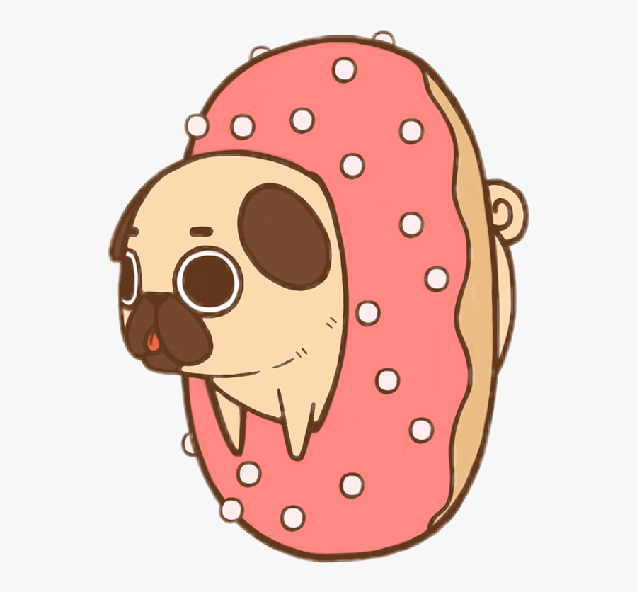 #pug #pugliepug #cute #kawaii - Imagenes Kawaii De Perritos Pug, Transparent Clipart