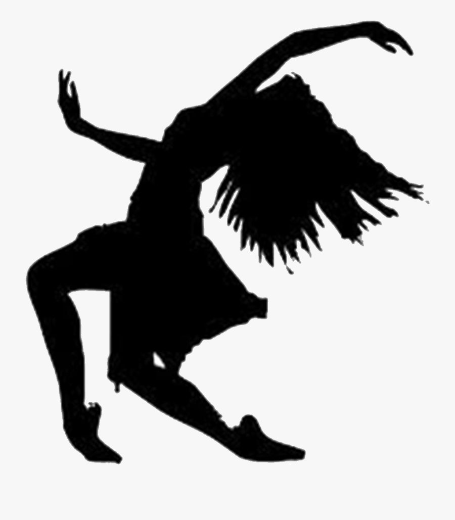 Silhouette Ballet Contemporary Dance Clip Art - Contemporary Dance Silhouette, Transparent Clipart