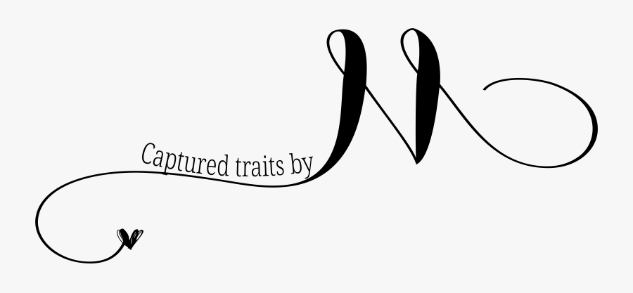 Captured Traits By M - Calligraphy, Transparent Clipart