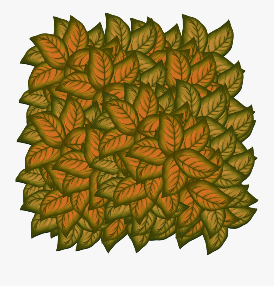 Leaves Hand Painted Texture, Transparent Clipart