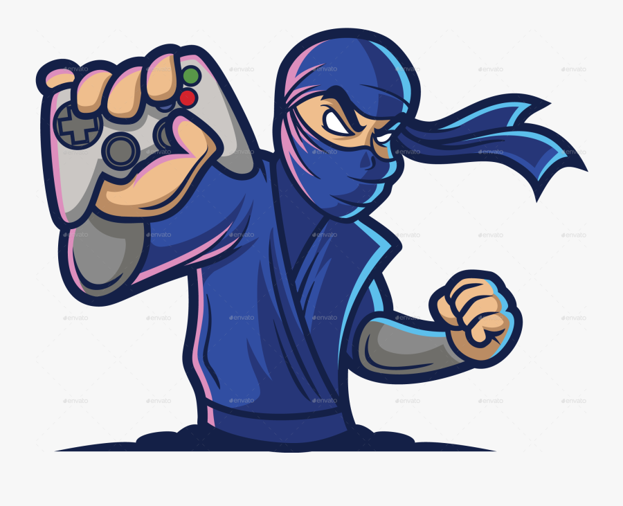 Ninja Gaming Logo Png, Transparent Clipart
