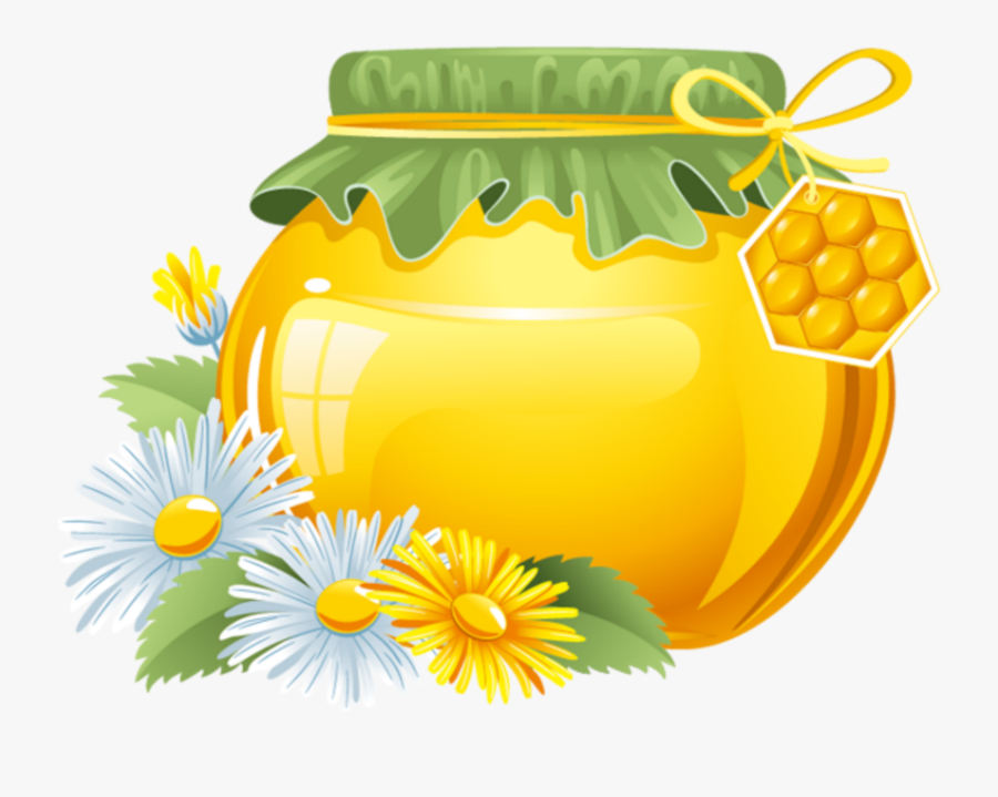 #mq #flower #flowers #honey #jar - Honey Vector Png, Transparent Clipart