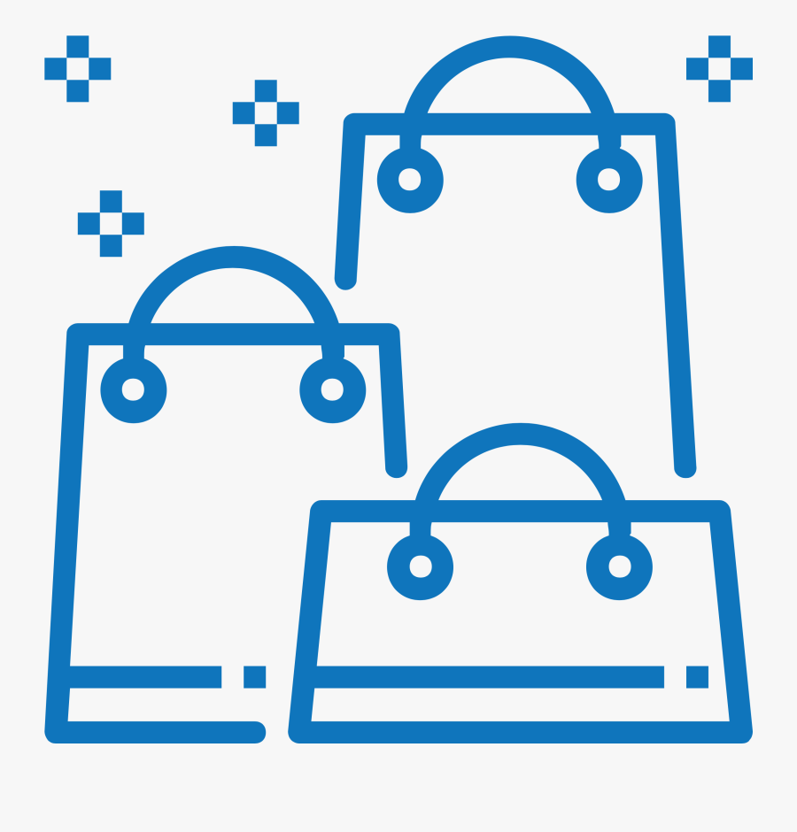 Icon Shopping Bags - Shopping, Transparent Clipart