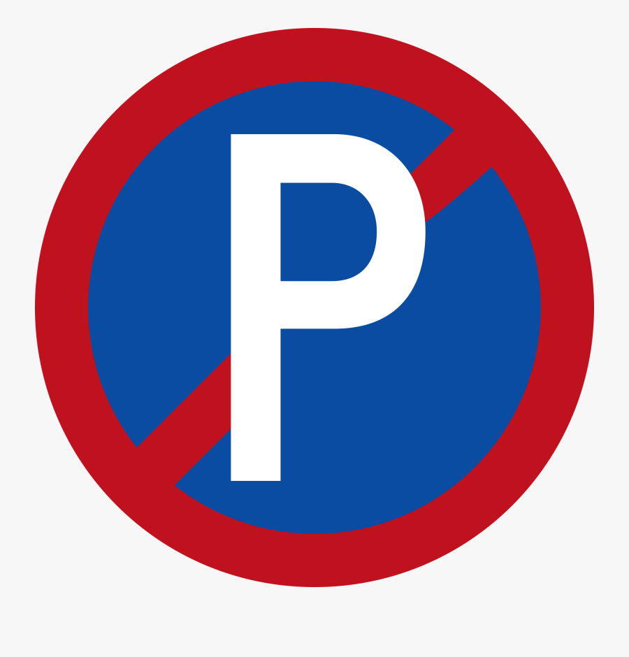 No Parking Sign - Camera Icon, Transparent Clipart